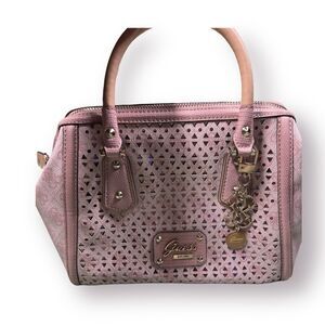 Guess Pink Bohochic Handbag w Charm and Carrying‎ Case